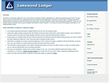 Tablet Screenshot of ledger.lakewood.org